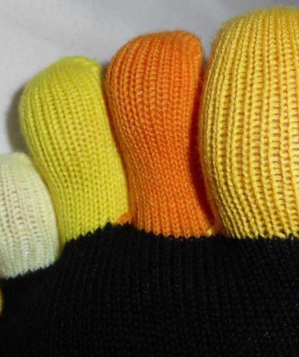 Chaussettes multicolores à 5 orteils Knitido