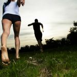 Photo coureurs pieds nus