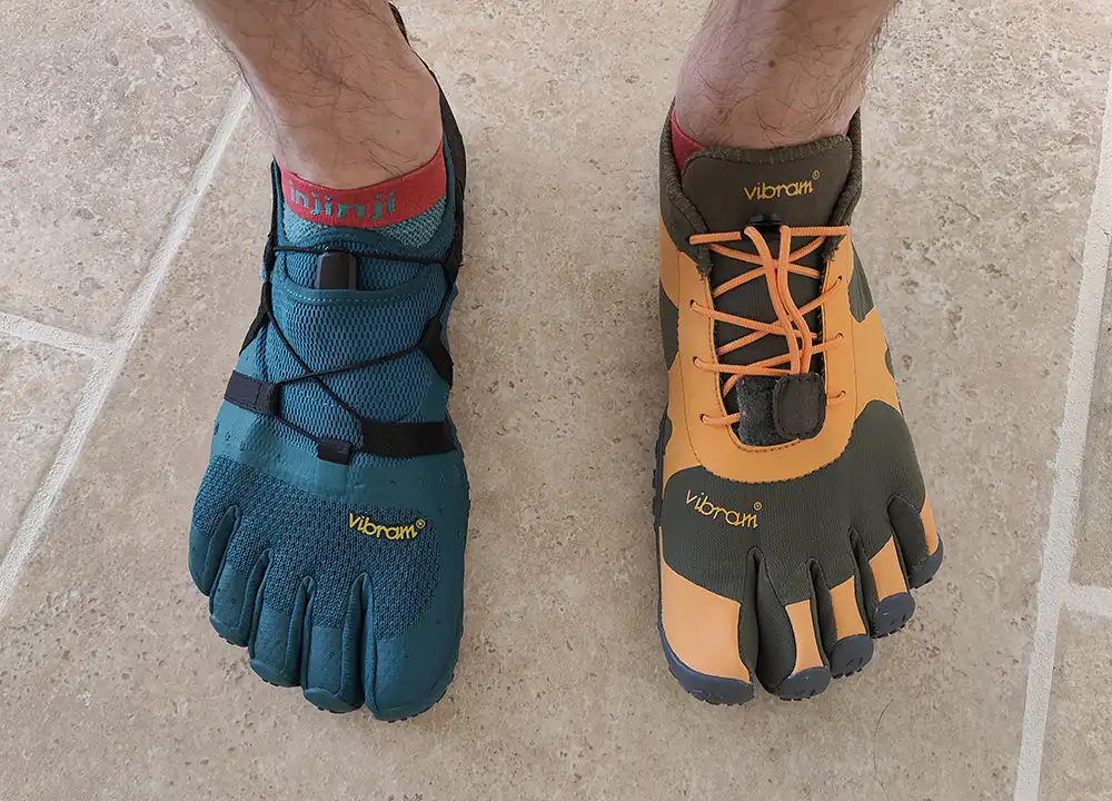 Comparatif fait par Manoel de 5doigts2pieds entre la Vibram FiveFingers Spidrwalk et la V-Alpha