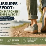 Personne marchant avec des chaussures barefoot sur un chemin naturel
